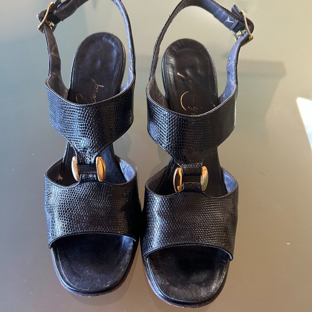 Kelly Acord Black Heels - Size 6S (Narrow)